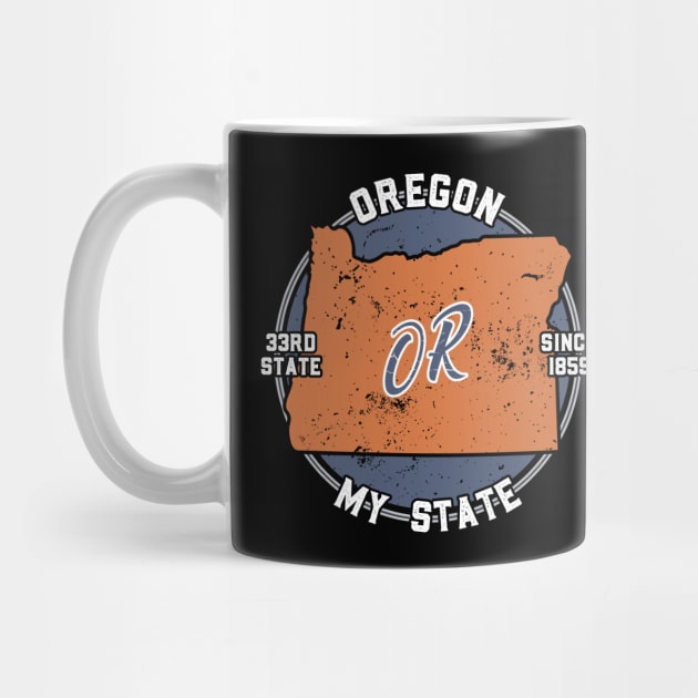 Oregon My State Patriot State Tourist Gift by atomguy